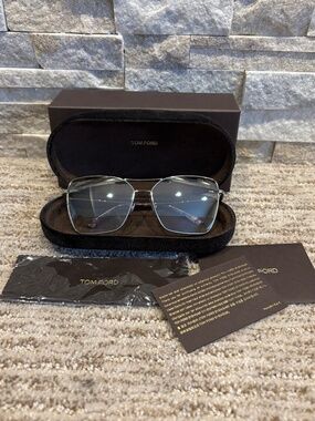 Tom Ford Silver Two-Tone Sunglasses SYE TF738 16C